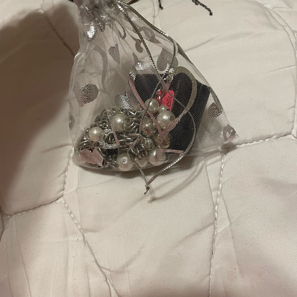 Elegant Silver and Black Women's Bag